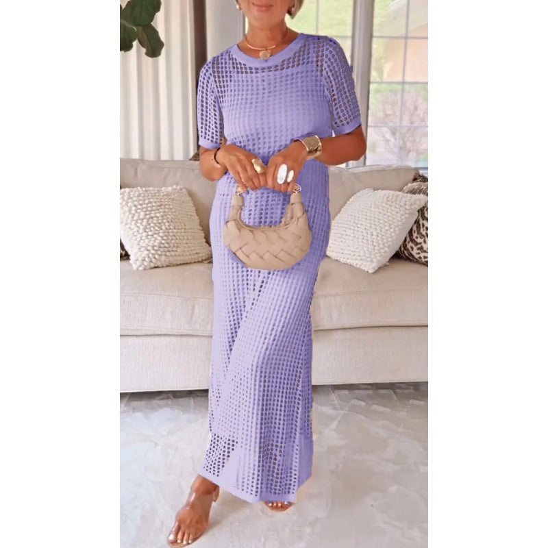 short sleeve knit maxi dress Marla Color:Yellow Posey Romantic Western Outfit for tv console stand This product is a
