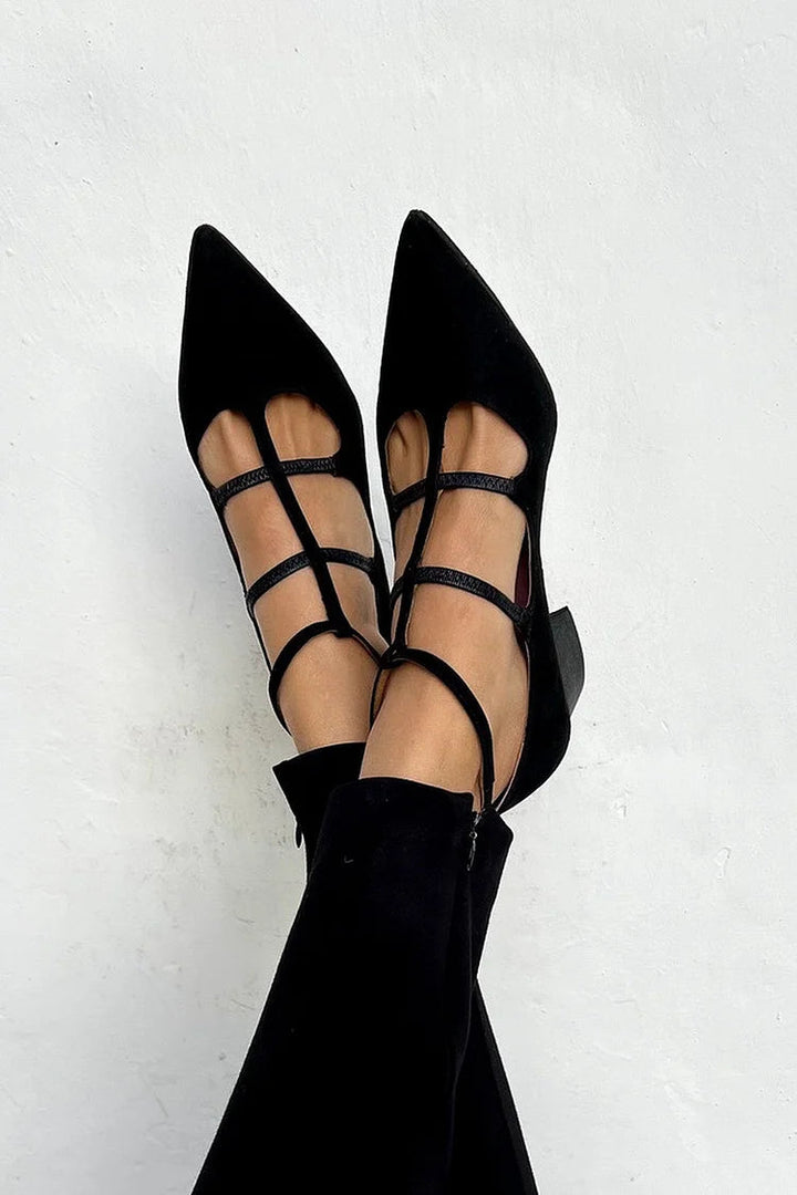 Lucienne | Strappy Pointed Flats