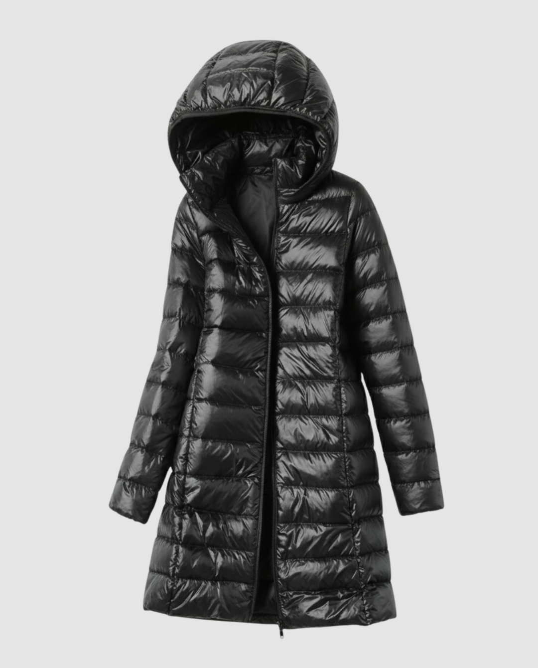 Rosalyn | Women's Hooded Quilted Longline Puffer Coat