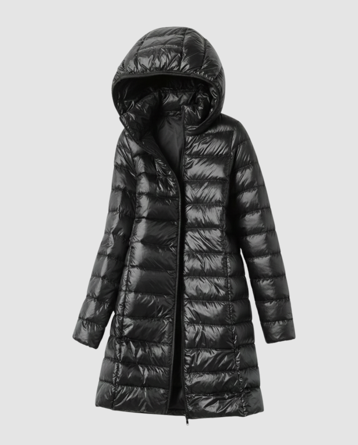 Rosalyn | Women's Hooded Quilted Longline Puffer Coat