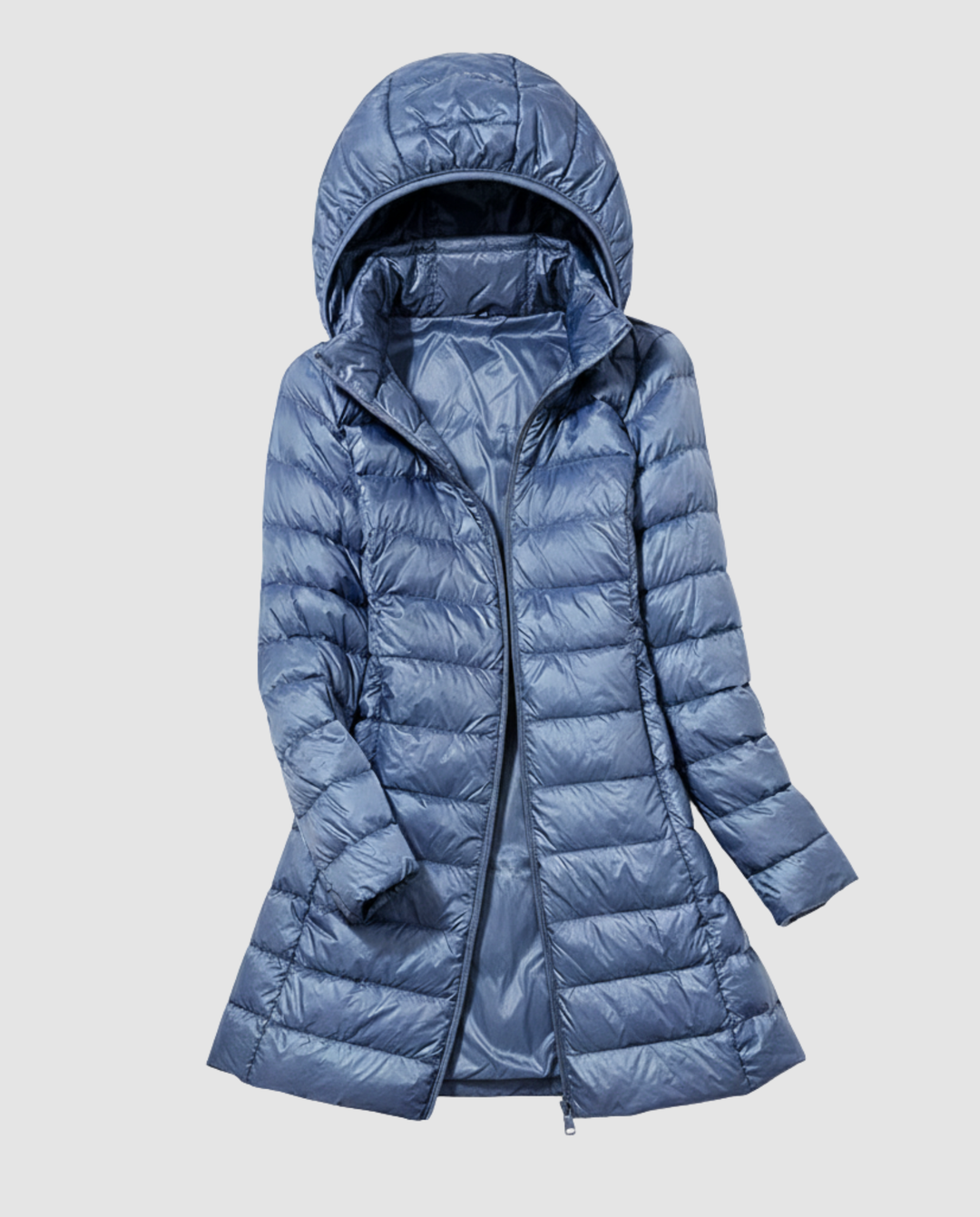 Rosalyn | Women's Hooded Quilted Longline Puffer Coat