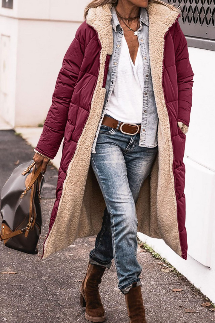 Elara | Reversible Sherpa Coat