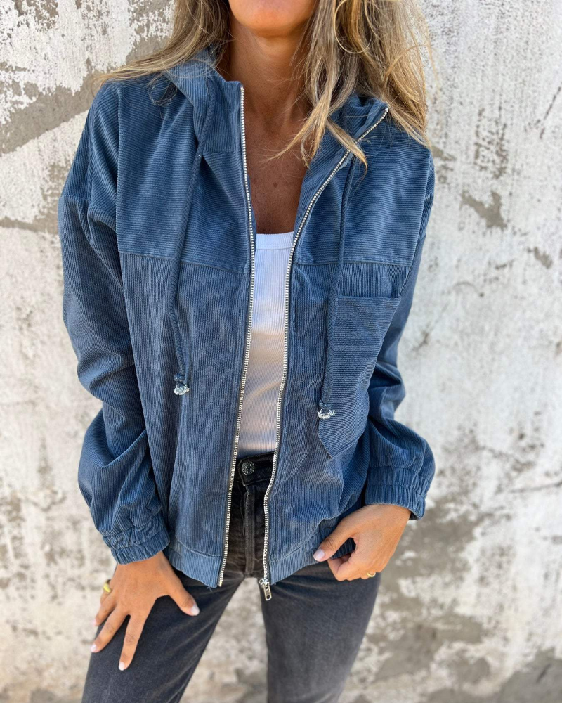 C&M® | Cozy Hooded Zip Jacket Carol & Margaret Wilmington