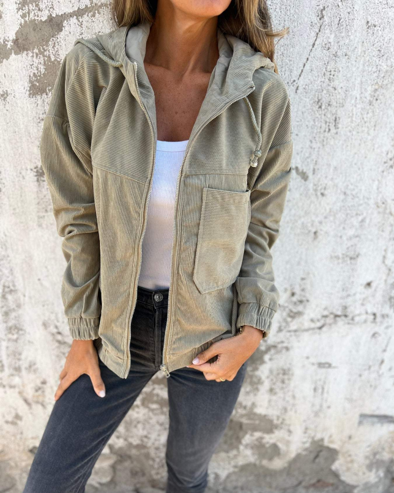 C&M® | Cozy Hooded Zip Jacket Carol & Margaret Wilmington
