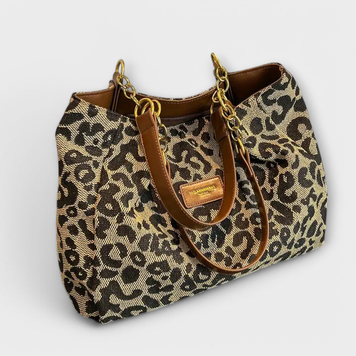 Maribel | Leopard Canvas Tote