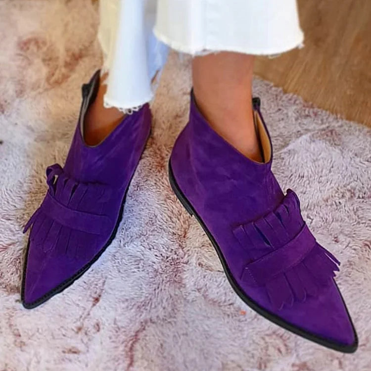 C&M® | Fringed Ankle Boots Carol & Margaret Wilmington