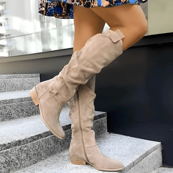 C&M® | Stylish Suede Knee Boots Carol & Margaret Wilmington