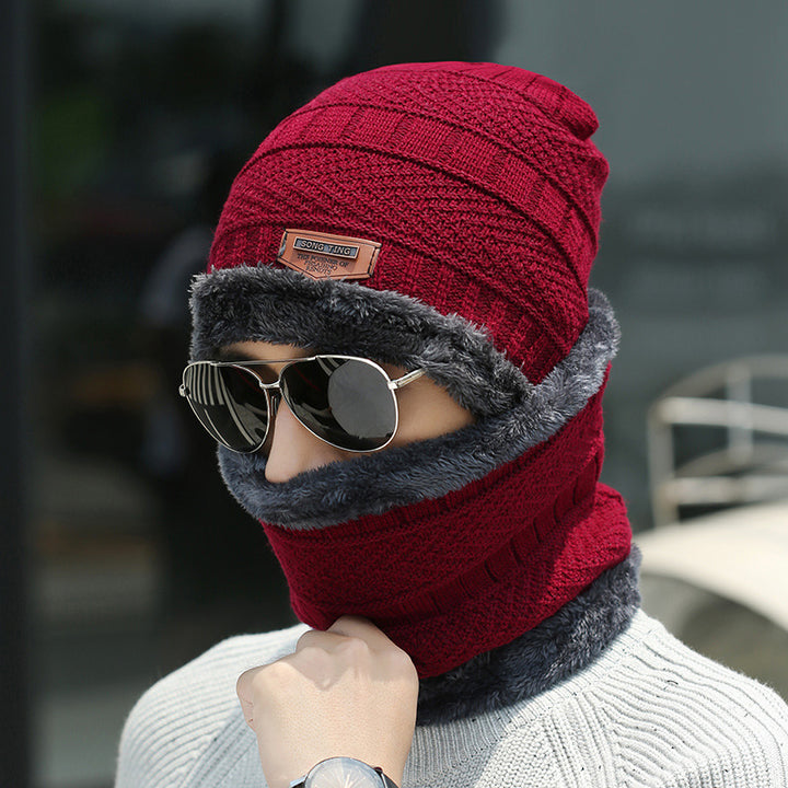 Women's knit beanie and scarf winter set