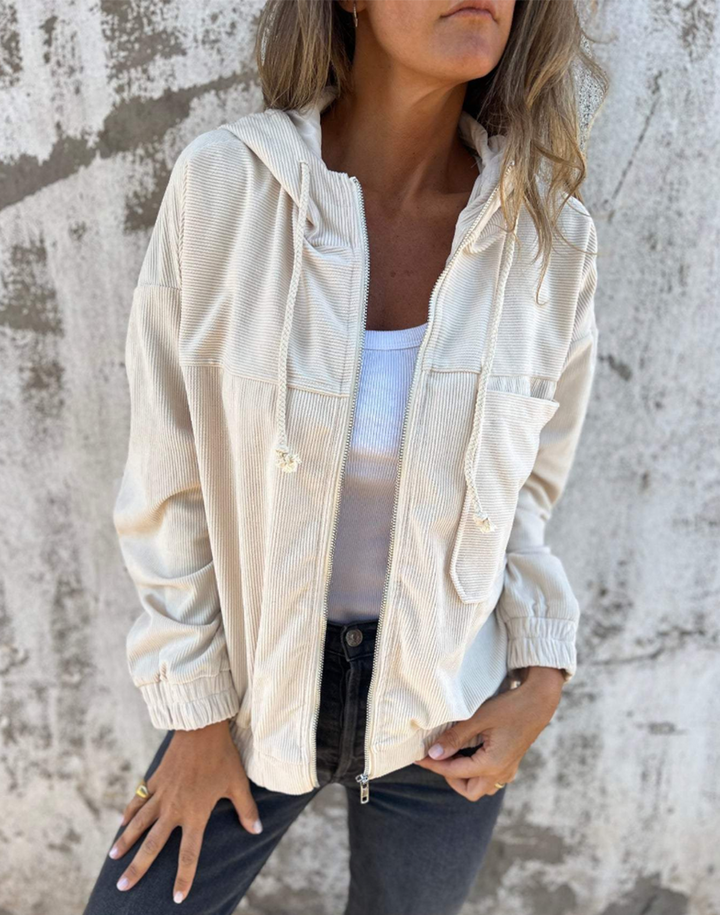 C&M® | Cozy Hooded Zip Jacket Carol & Margaret Wilmington