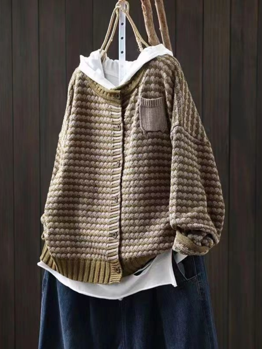 C&M® | TEXTURED KNIT CARDIGAN Carol & Margaret Wilmington