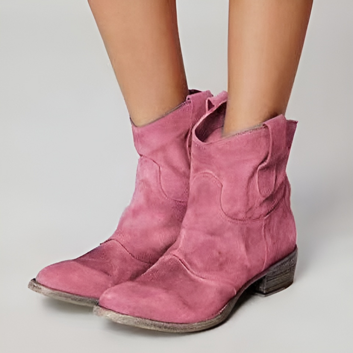 C&M® | Chic Suede Ankle Boots Carol & Margaret Wilmington