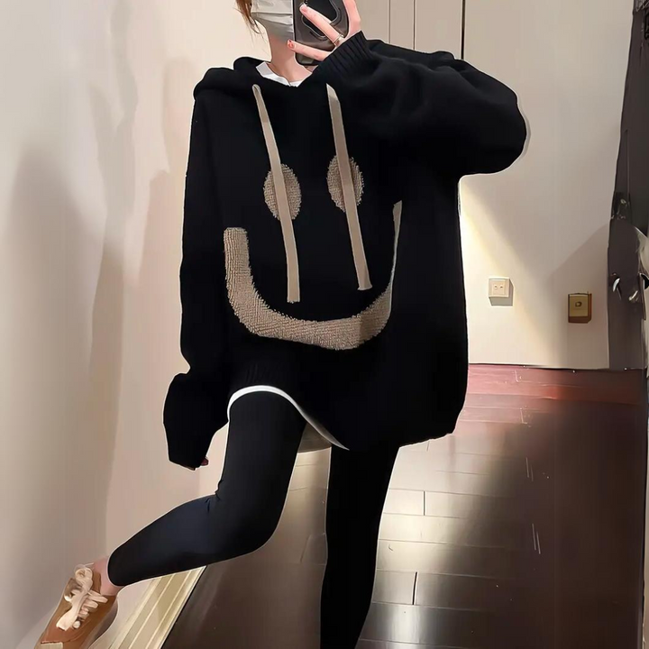 Valdis | Women's Oversized Ribbed Long-Sleeve Hoodie