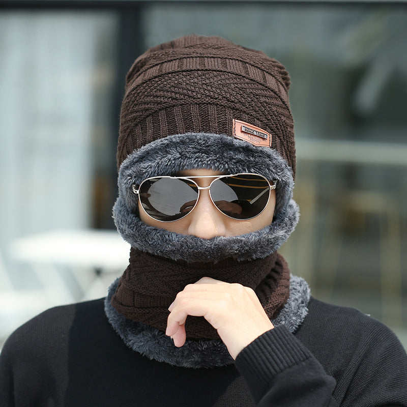 Women's knit beanie and scarf winter set