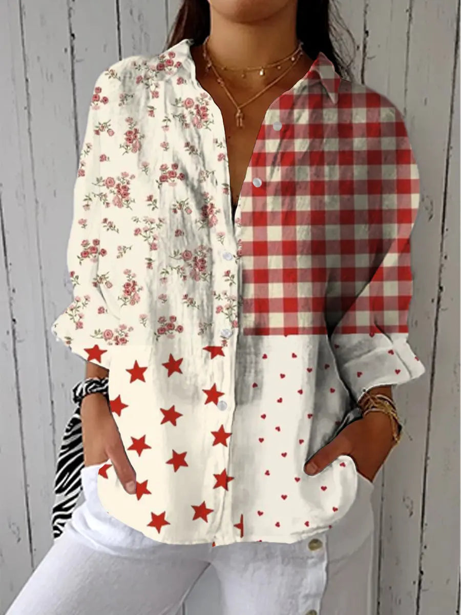 C&M® | Country Patchwork Blouse Carol & Margaret Wilmington