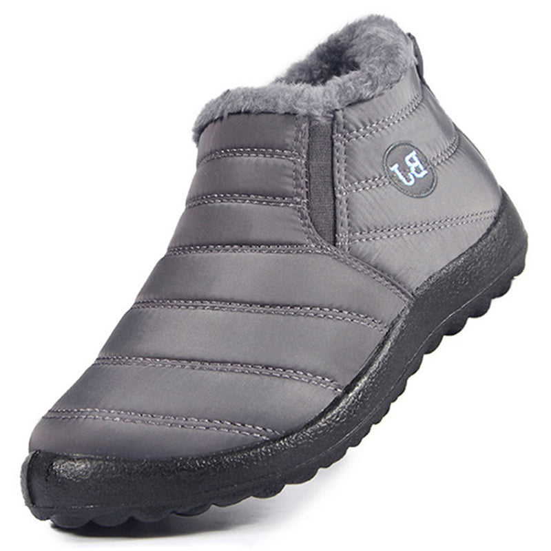 Women's winter snow ankle boots in purple