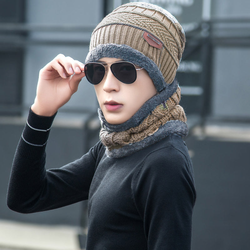 Women's knit beanie and scarf winter set