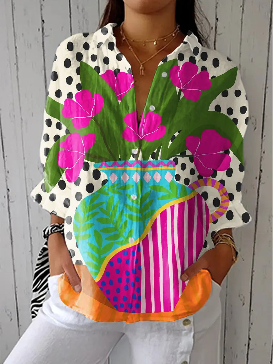C&M® | Blooming Vase Blouse Carol & Margaret Wilmington