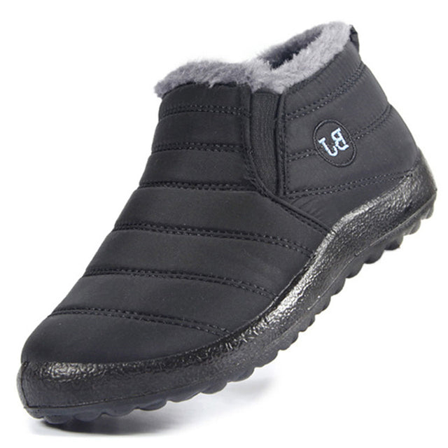 Women's winter snow ankle boots in purple