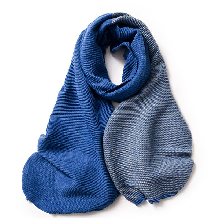 Gradient winter scarf for women in faux cashmere