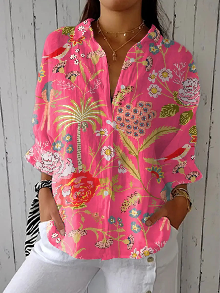 C&M® | Tropical Blossom Blouse Carol & Margaret Wilmington