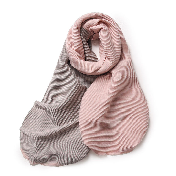 Gradient winter scarf for women in faux cashmere