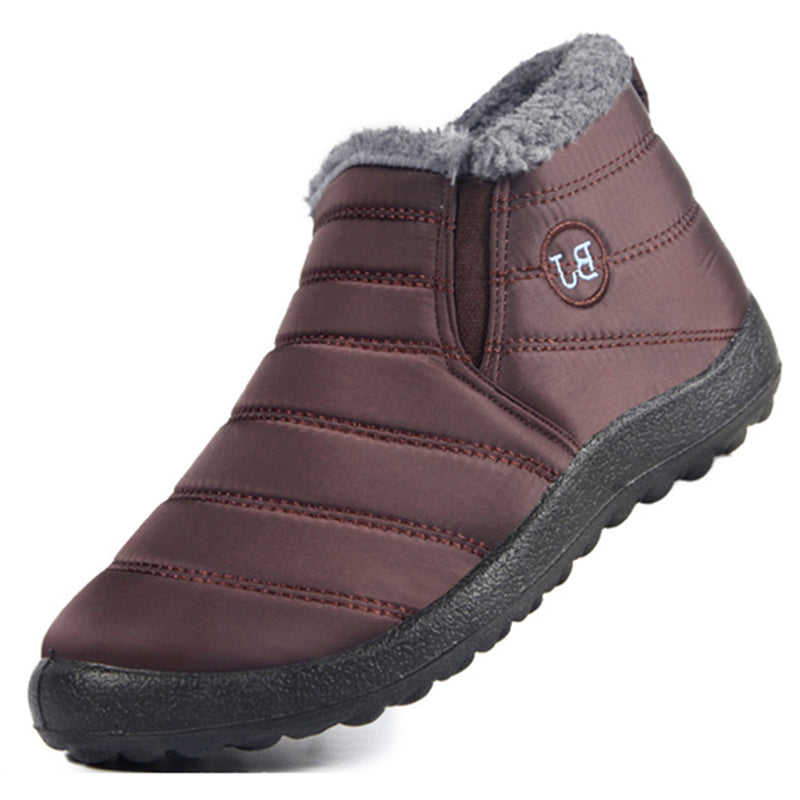 Women's winter snow ankle boots in purple