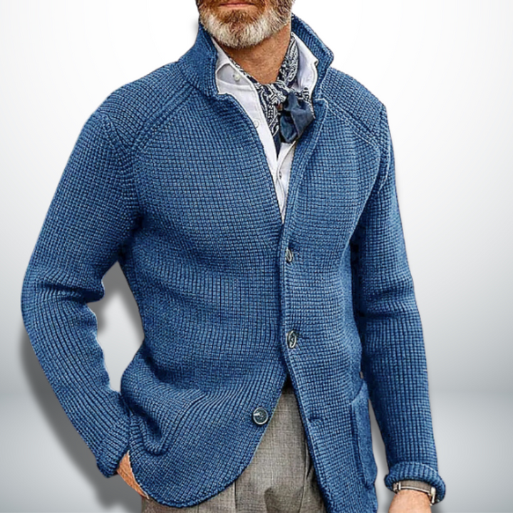 Tacita | Women's Collared Ribbed Long-Sleeve Cardigan
