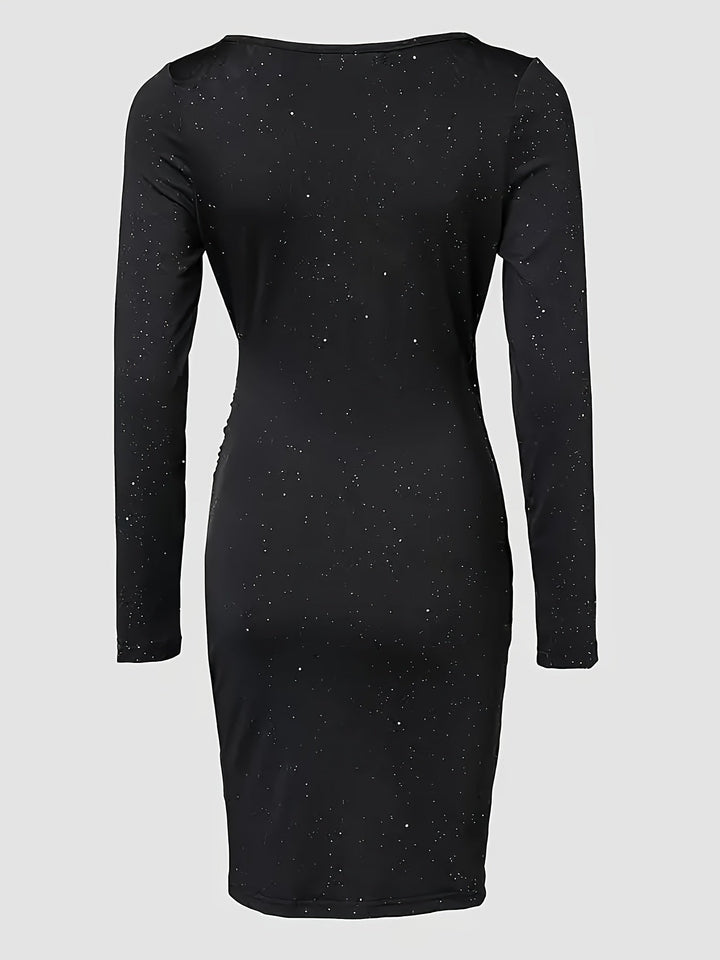 Katalina | Women's V-Neck Draped Mini Dress