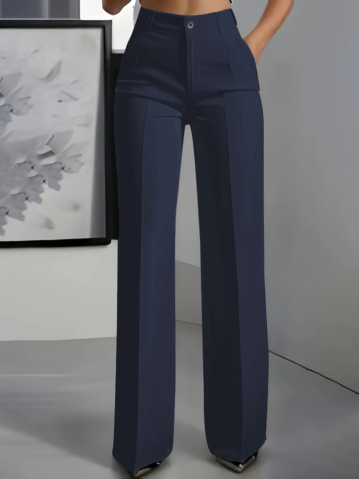 Haven | Women's High Waist Pleated Wide Leg Trousers