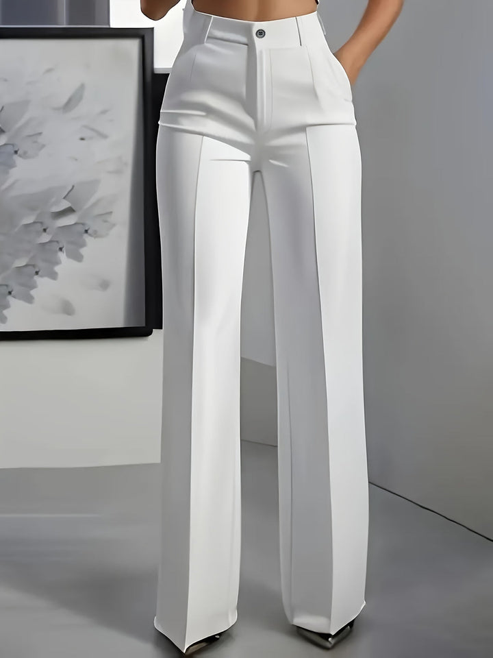 Haven | Women's High Waist Pleated Wide Leg Trousers