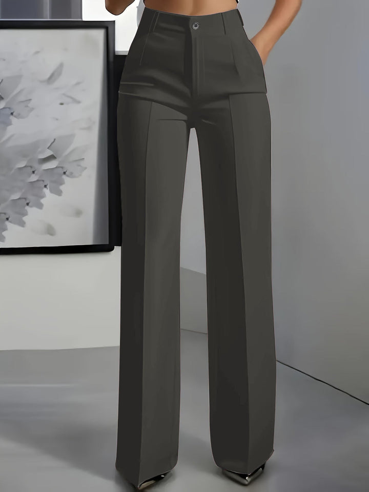 Haven | Women's High Waist Pleated Wide Leg Trousers