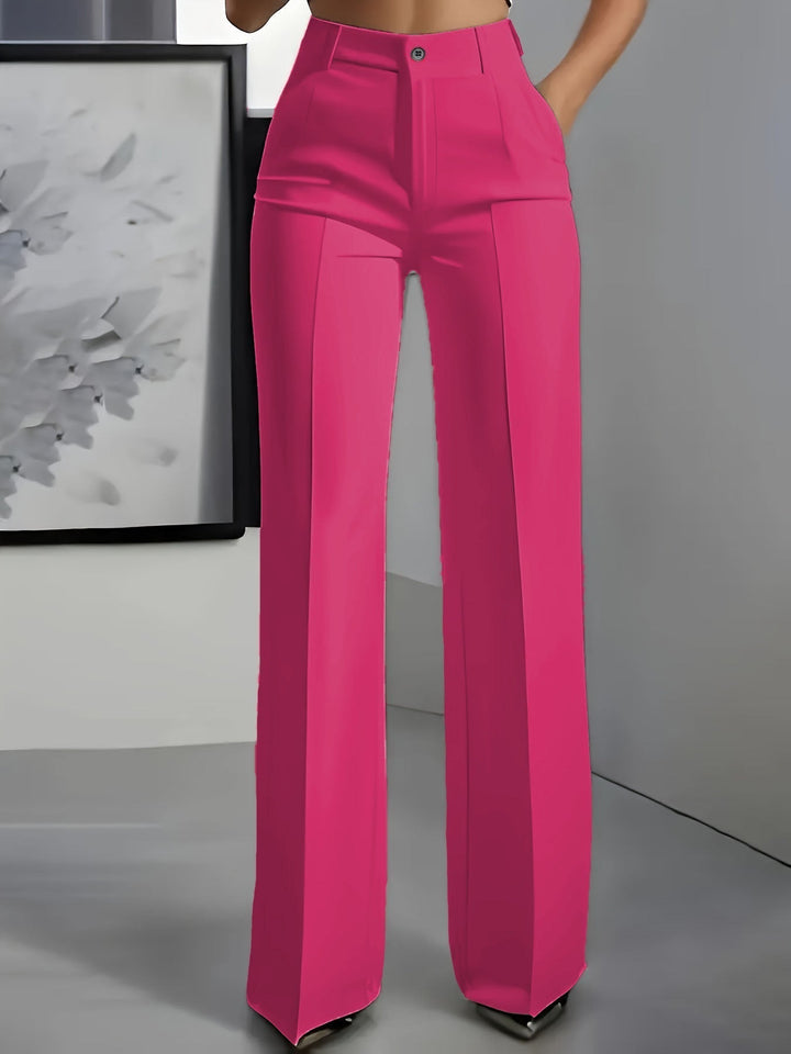 Haven | Women's High Waist Pleated Wide Leg Trousers
