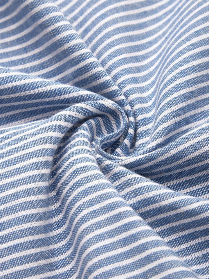 Briar | Women's Cotton Striped Button Detail Midi Dress Carol & Margaret Wilmington