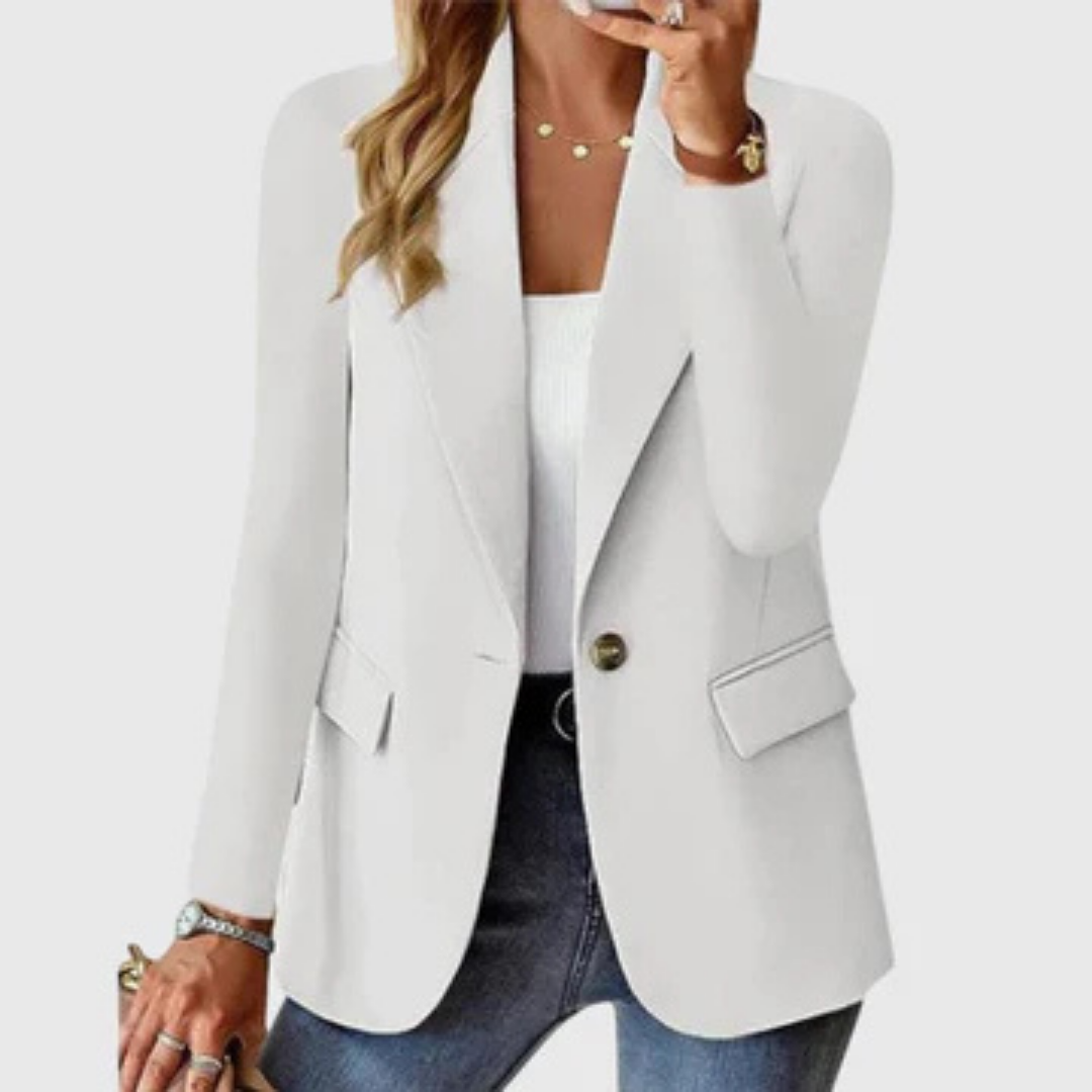 Cecile | Women's Wool-Blend Single-Button Tailored Blazer Carol & Margaret Wilmington