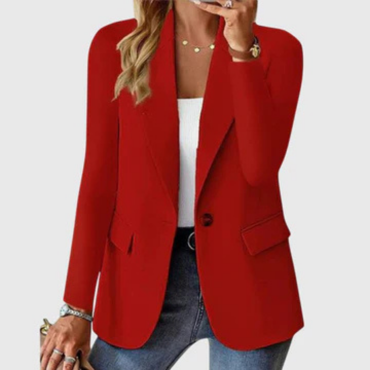 Cecile | Women's Wool-Blend Single-Button Tailored Blazer Carol & Margaret Wilmington