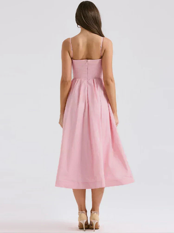 Celeste | Women's Cotton Spaghetti Strap A-Line Midi Dress Carol & Margaret Wilmington