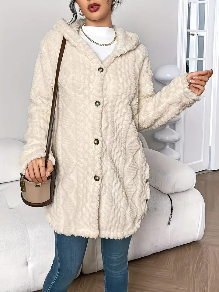 Anastasia | Women’s Hooded Cable Knit Cardigan