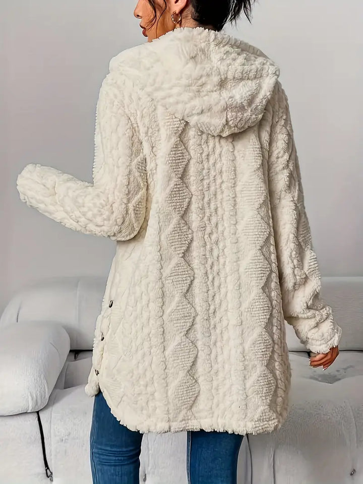 Anastasia | Women’s Hooded Cable Knit Cardigan