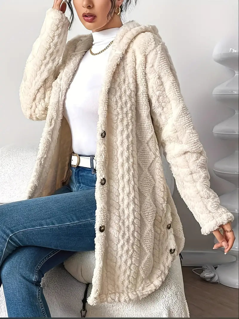 Anastasia | Women’s Hooded Cable Knit Cardigan