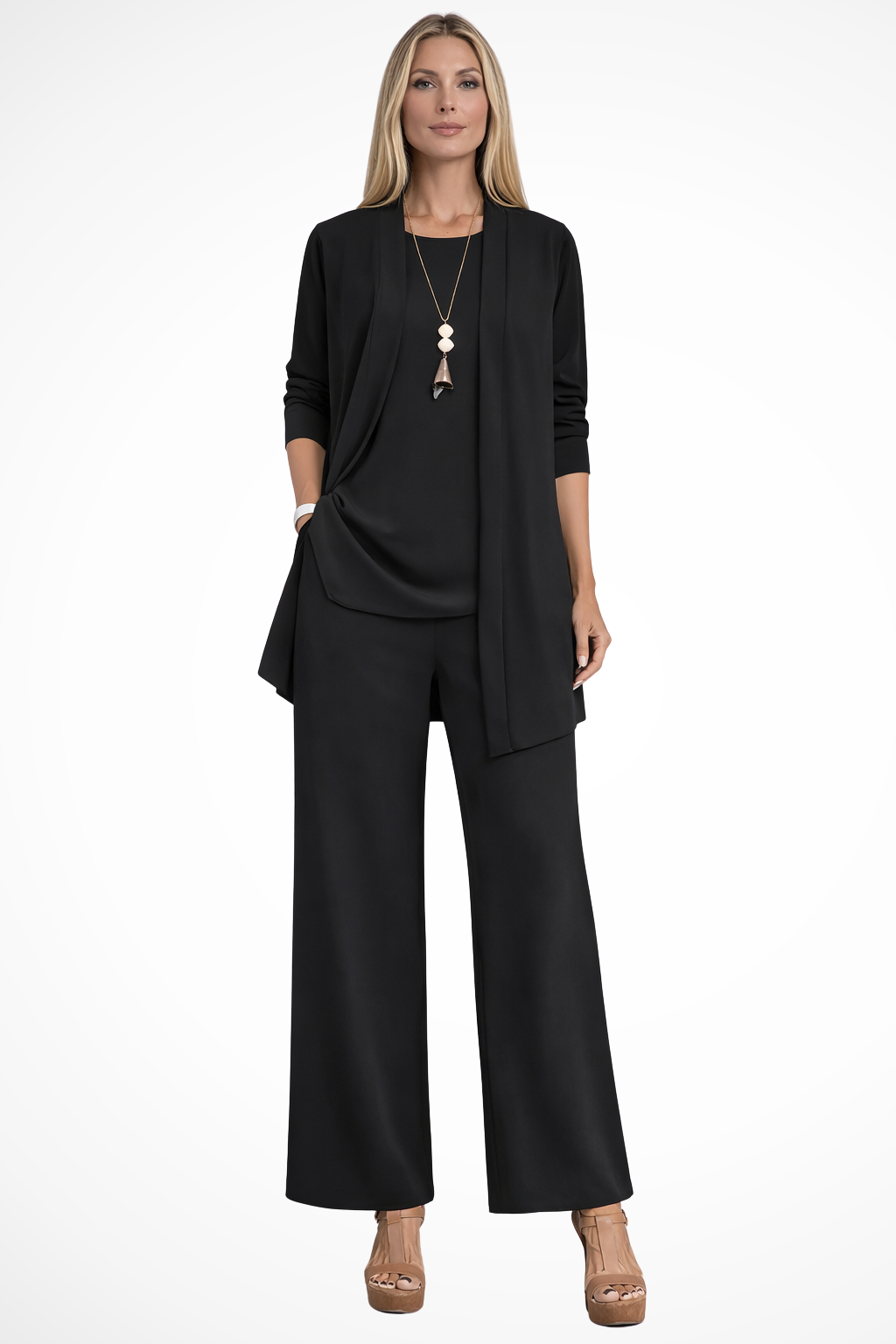 Christian | Women's Three Piece Wide Leg Co-ord Set