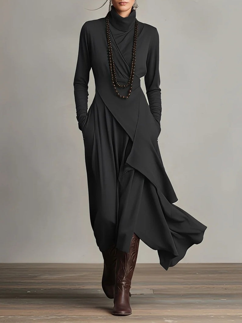 Sydney | Women's High Neck Layered Maxi Dress