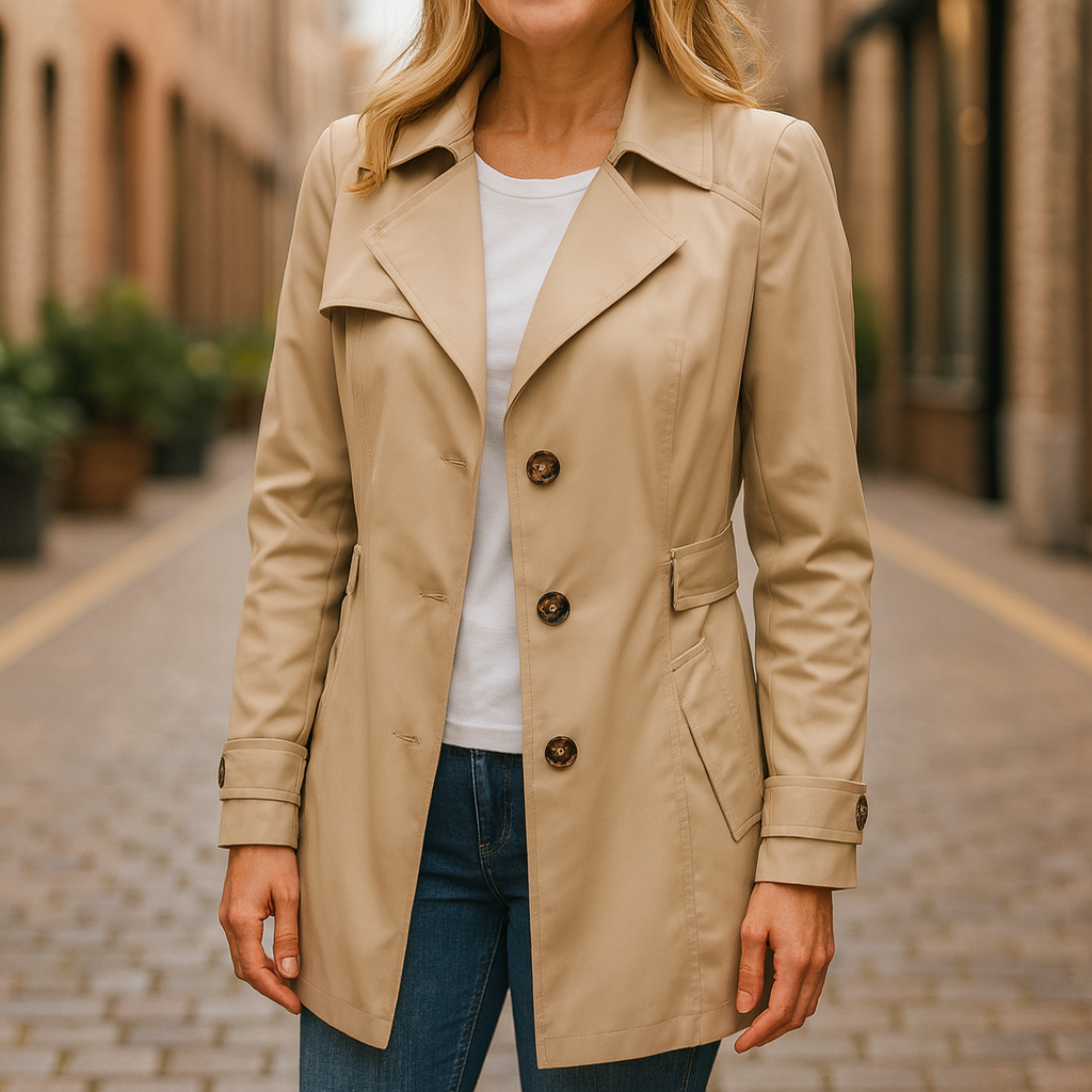 C&M® | Elegant Autumn Trench Coat Carol & Margaret Wilmington