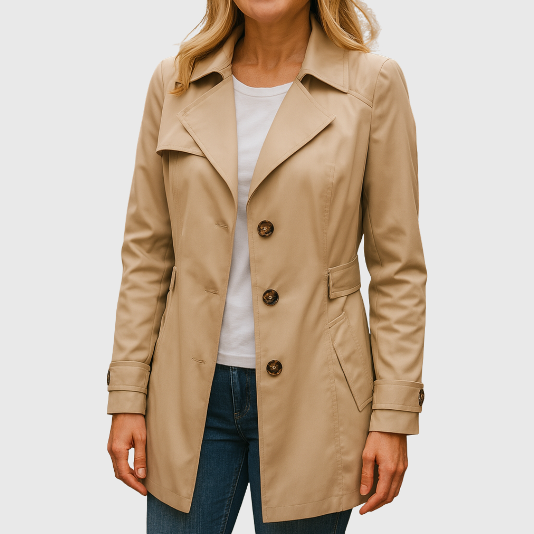 C&M® | Elegant Autumn Trench Coat Carol & Margaret Wilmington