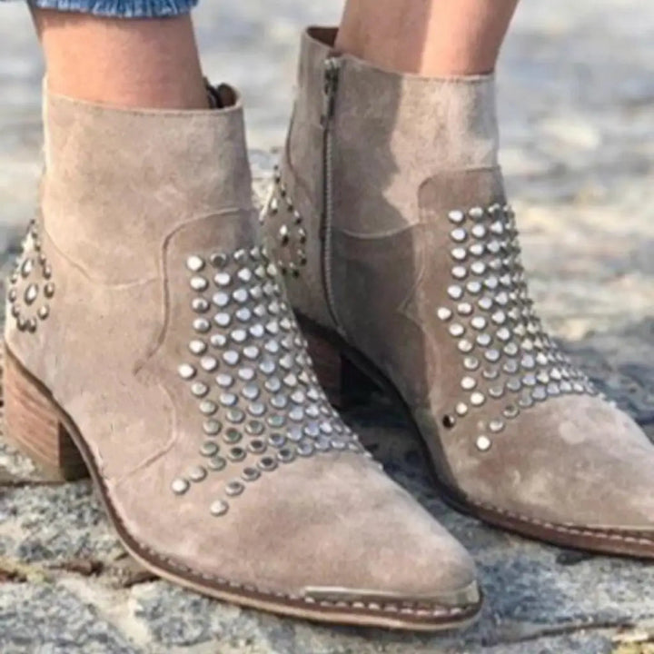 C&M® | Studded Edge Boots Carol & Margaret Wilmington