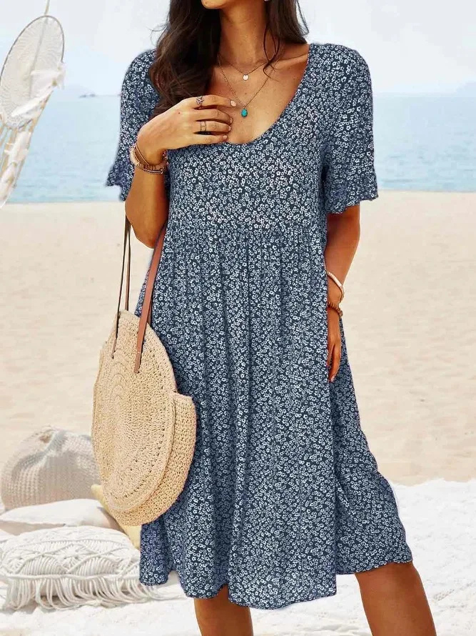 Daisy | Women's Cotton Ditsy Floral Flutter Sleeve Mini Dress Carol & Margaret Wilmington