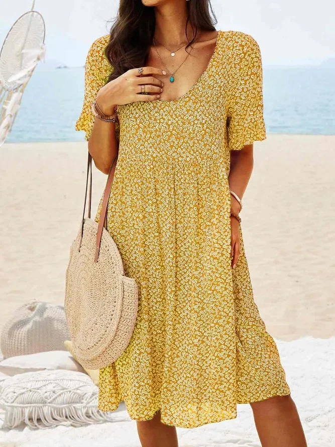 Daisy | Women's Cotton Ditsy Floral Flutter Sleeve Mini Dress Carol & Margaret Wilmington