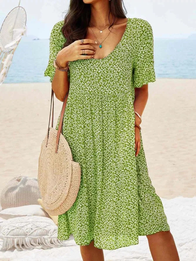Daisy | Women's Cotton Ditsy Floral Flutter Sleeve Mini Dress Carol & Margaret Wilmington