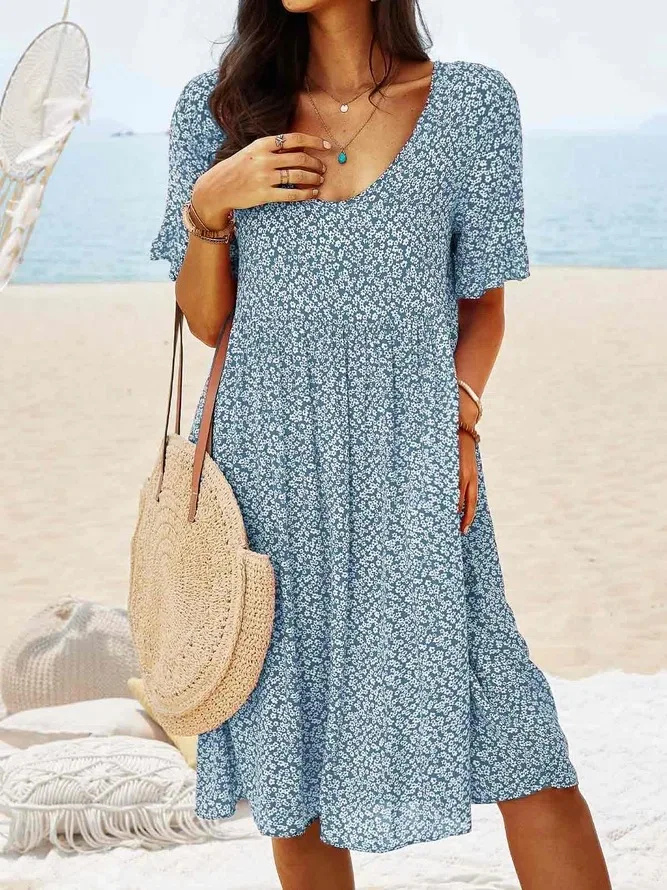 Daisy | Women's Cotton Ditsy Floral Flutter Sleeve Mini Dress Carol & Margaret Wilmington