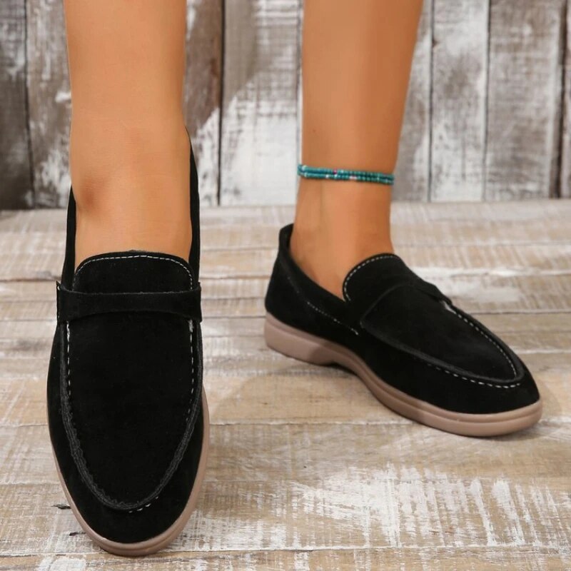 Adina | Womens Casual Comfort Loafers With Soft Suede Finish
