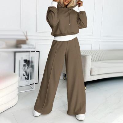 Catarina | Womens Casual Tracksuit Set With Hoodie and Wide Leg Joggers